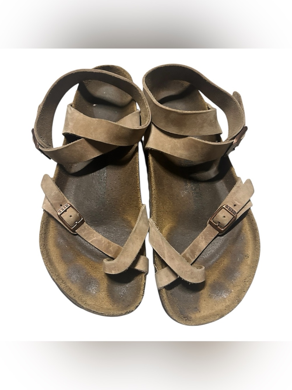 Birkenstock Brown Suede Strappy Sandals